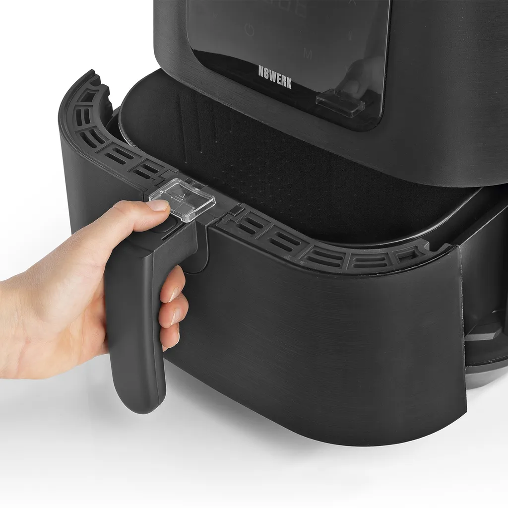 N8WERK Heißluft-Fritteuse In Der Midnight Edition Fritteuse Heißluft Fritteuse Airfryer Pommes 5L Ofen XL Digital Touch Display 10 N8WERK Heißluft-Fritteuse In Der Midnight Edition Fritteuse Heißluft Fritteuse Airfryer Pommes 5L Ofen XL Digital Touch Display – Bild 8