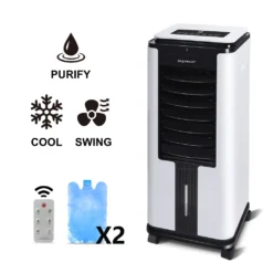 Aigostar Air Cooler, 3-in-1 Mobiles Klimagerät Ohne Abluftschlauch Mit Wasserkühlung, Luftkühler Mit Verdunstungskühlung, Ventilator, Luftbefeuchter, 7L Wassertank, Fernbedienung, 12Std Timer, 75W 19 Aigostar Air Cooler, 3-in-1 Mobiles Klimagerät Ohne Abluftschlauch Mit Wasserkühlung, Luftkühler Mit Verdunstungskühlung, Ventilator, Luftbefeuchter, 7L Wassertank, Fernbedienung, 12Std Timer, 75W -Kaufland Verkäufe efb194f3bc94e4e69fc0318efa7728ac