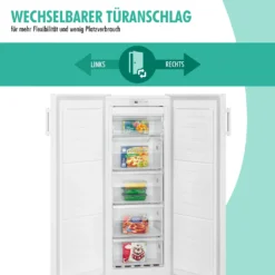 Bomann® Gefrierschrank Nofrost Freistehender 155 Liter Nutzinhalt, Total No Frost - Nie Wieder Abtauen - Schnellgefrierfunktion U. MultiAirflow-System, Türanschlag Wechselbar - GS 7325.1 Weiß -Kaufland Verkäufe efba57f26fa3718d5c056d1a5bc2aa54