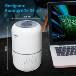 MEDION Smarter Luftreiniger (UV-Licht, HEPA H13 Filter, Reduziert Verunreinigungen Aerosole Pollen Staub Tierhaare, Bis 34 M², Schlaffunktion, App-Steuerung, Luftqualitätsanzeige, 35 Watt, MD 19878) 20 MEDION Smarter Luftreiniger (UV-Licht, HEPA H13 Filter, Reduziert Verunreinigungen Aerosole Pollen Staub Tierhaare, Bis 34 M², Schlaffunktion, App-Steuerung, Luftqualitätsanzeige, 35 Watt, MD 19878) -Kaufland Verkäufe efbe7afb31235db93e941f5ad56d4608