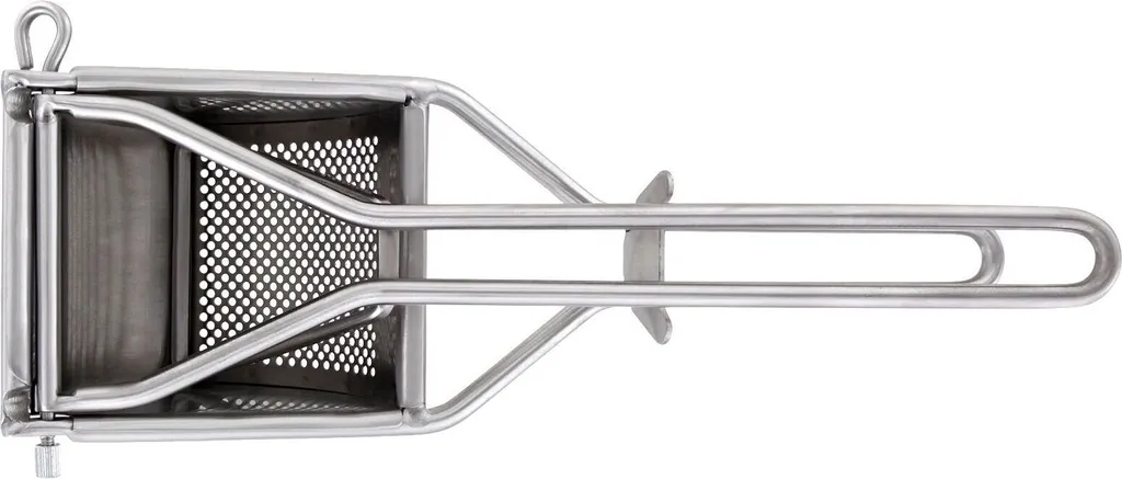 Westmark Kartoffelpresse, Mit Rund-Lochung, Rostfreier Edelstahl, Länge: 30 Cm, Triangel, Silber, 61262260 7 Westmark Kartoffelpresse, Mit Rund-Lochung, Rostfreier Edelstahl, Länge: 30 Cm, Triangel, Silber, 61262260 – Bild 5