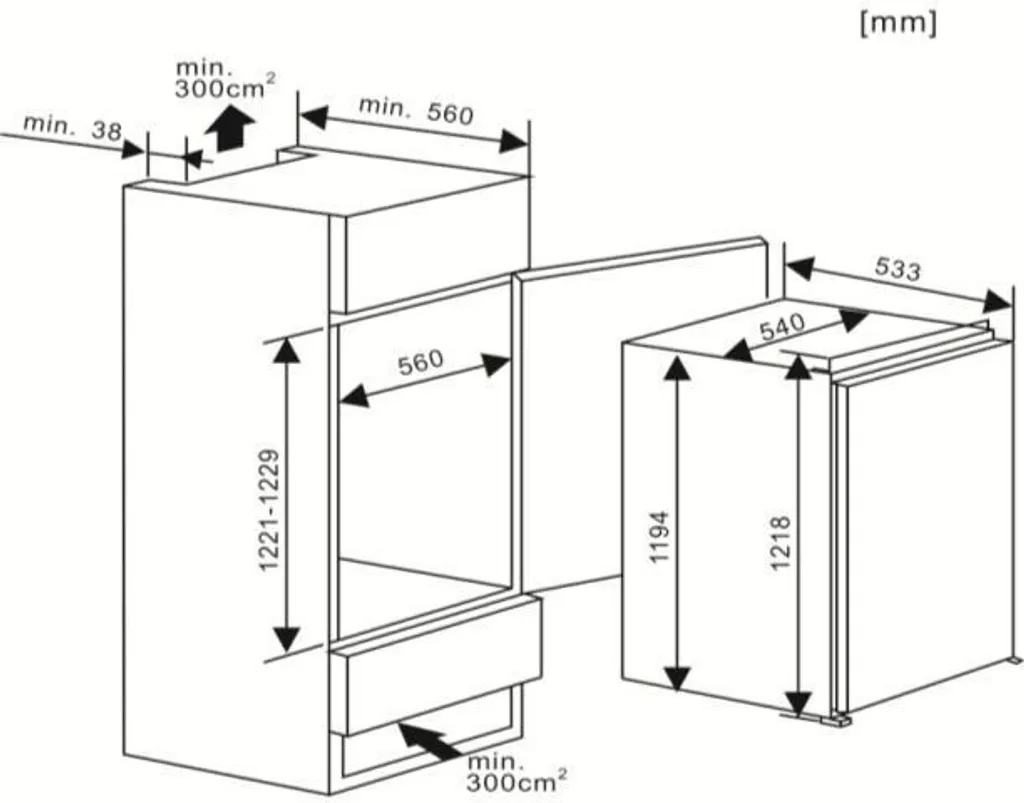 PKM Einbau Kühlschrank 4**** Gefrierfach KS 184.4 EB2 Schleppscharnier 181 L 16 PKM Einbau Kühlschrank 4**** Gefrierfach KS 184.4 EB2 Schleppscharnier 181 L – Bild 14