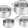 TEFAL DUETTO+ 7-Teiliges Topf-Set: Stielkasserole 16 Cm, Kochtopf 16/20/24 + Deckel; Hochwertiger Rostfreier Edelstahl; Glasdeckel Mit Abgießfunktion; Induktionsgeeignet; G719S7 -Kaufland Verkäufe f03e57338d2daee0f461138fe735e711