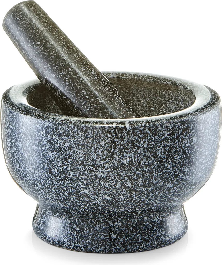 Zeller Mörser & Stößel-Set, Granit, Anthrazit Ø13x8 3 Zeller Mörser & Stößel-Set, Granit, Anthrazit Ø13x8