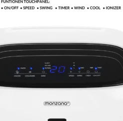 Monzana Luftkühler MZ804 4in1 Fernbedienung 8L Tank Timer Mobil Luftbefeuchter Ventilator Klimaanlage Ionisator Luftkühler LED Display Aircooler Klimagerät 14 Monzana Luftkühler MZ804 4in1 Fernbedienung 8L Tank Timer Mobil Luftbefeuchter Ventilator Klimaanlage Ionisator Luftkühler LED Display Aircooler Klimagerät -Kaufland Verkäufe f0702fa78c2c25e67c5b12b1fbd754b2