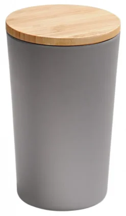 KESPER Vorratsdose, Kunststoff Mit Bambusdeckel, Grau, Ø 11,5 Cm, Höhe: 18,7 Cm, 32601 -Kaufland Verkäufe f087bc171afe219cc8a8d639e4344dcc