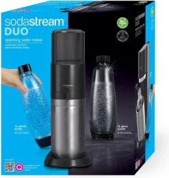 SodaStream DuoTitan Trinkwassersprudler, Inkl. 1x 1 Liter Glasflasche, 1x 1 Liter PET, 1 X Quick Connect Zylinder -Kaufland Verkäufe f089d38772419125a31f5e96a7a5f824