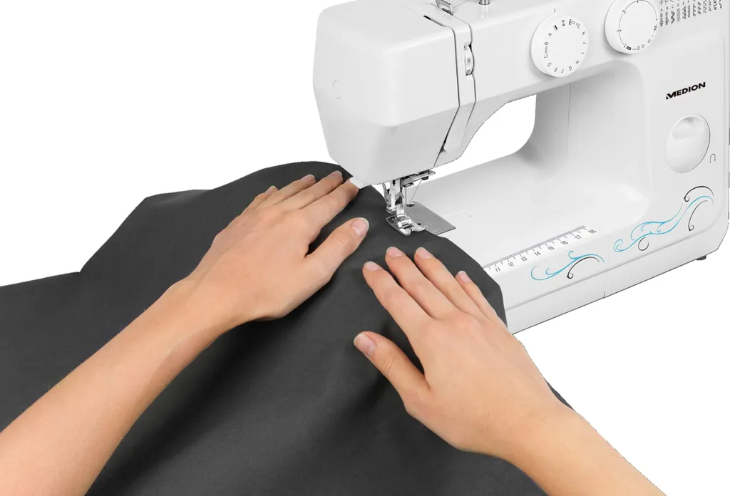 MEDION MD 18205 Freiarmnähmaschine / 60 Versch. Stichmuster/Knopfloch- & Einfädelautomatik/LED-Nählicht, Umfangreiches Zubehör/weiß 4 MEDION MD 18205 Freiarmnähmaschine / 60 Versch. Stichmuster/Knopfloch- & Einfädelautomatik/LED-Nählicht, Umfangreiches Zubehör/weiß – Bild 2