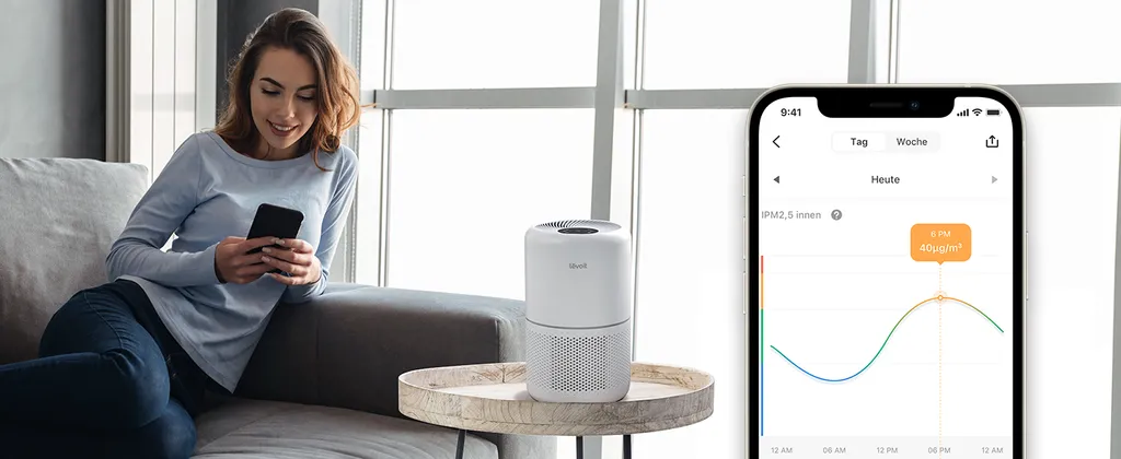 LEVOIT Luftreiniger Allergiker Mit H13 HEPA Luftfilter Core 300S 20 LEVOIT Luftreiniger Allergiker Mit H13 HEPA Luftfilter Core 300S – Bild 18