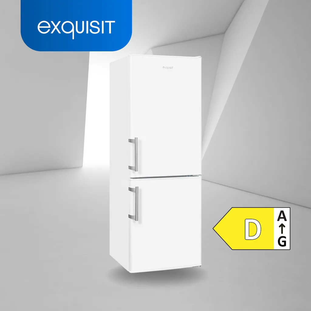 Exquisit Kühl-Gefrierkombination KGC233-60-HE-040D Weiss | 173 L Nutzinhalt | Weiß 4 Exquisit Kühl-Gefrierkombination KGC233-60-HE-040D Weiss | 173 L Nutzinhalt | Weiß – Bild 2