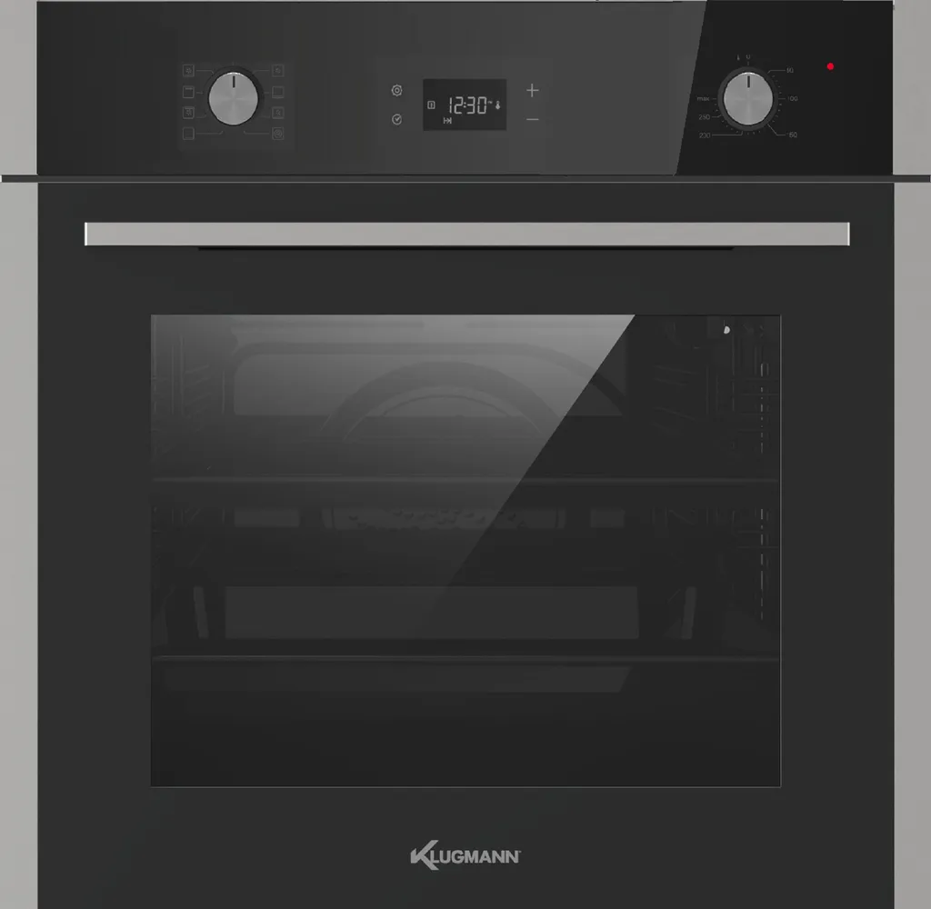 Klugmann Gasherd-Set KO608.5TCX+KT600B5, Mit 1-fach-Teleskopauszug, Einbaubackofen Design Hochwertige Qualität KO608.5TCX Autark 60cm, 3D Heißluft, Grill-/Brat-System, Timer, 68L, Touch, Edelstahl, Teleskop-Vollauszug, Aqualystic Easy-To-Clean Emaille, Anti-Fingerprint, Von 0 °C Bis 285 °C 4 Klugmann Gasherd-Set KO608.5TCX+KT600B5, Mit 1-fach-Teleskopauszug, Einbaubackofen Design Hochwertige Qualität KO608.5TCX Autark 60cm, 3D Heißluft, Grill-/Brat-System, Timer, 68L, Touch, Edelstahl, Teleskop-Vollauszug, Aqualystic Easy-To-Clean Emaille, Anti-Fingerprint, Von 0 °C Bis 285 °C – Bild 2