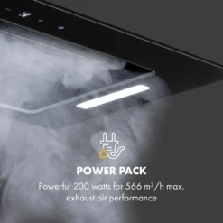 Klarstein Hektor Eco Lüfterbaustein , 52 Cm , Max. Abluftleistung 566 M³/h , EEK: B , 3 Stufen , Nachlüftungstimer , LEDs: 2 X 2 W , Touch-Panel , Dunstabzugshaube , Einbau-Haube , Unterseite Aus Sicherheitsglas , Schwarz -Kaufland Verkäufe f1f5bb103aef3f21ea821a8a5a639a06