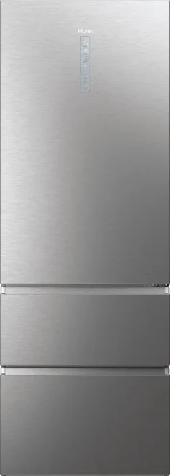 Haier HTW7720ENMP 3 Door Kühl Gefrier Kombination Mit Edelstahlfront WIFI CONNECTED