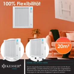 KESSER® Elektroheizkörper Infrarotheizung Energiesparend 2in1 Mobile & Wand-Konvektor Elektroheizung Mit WiFi App-Steuerung & Fernbedienung Radiator Heizung Elektrisch Heizkörper 24h Timer, Farbe:Weiß, Größe:1500W 17 KESSER® Elektroheizkörper Infrarotheizung Energiesparend 2in1 Mobile & Wand-Konvektor Elektroheizung Mit WiFi App-Steuerung & Fernbedienung Radiator Heizung Elektrisch Heizkörper 24h Timer, Farbe:Weiß, Größe:1500W -Kaufland Verkäufe f21801eb21d5e1b502c40bc06e3e6172