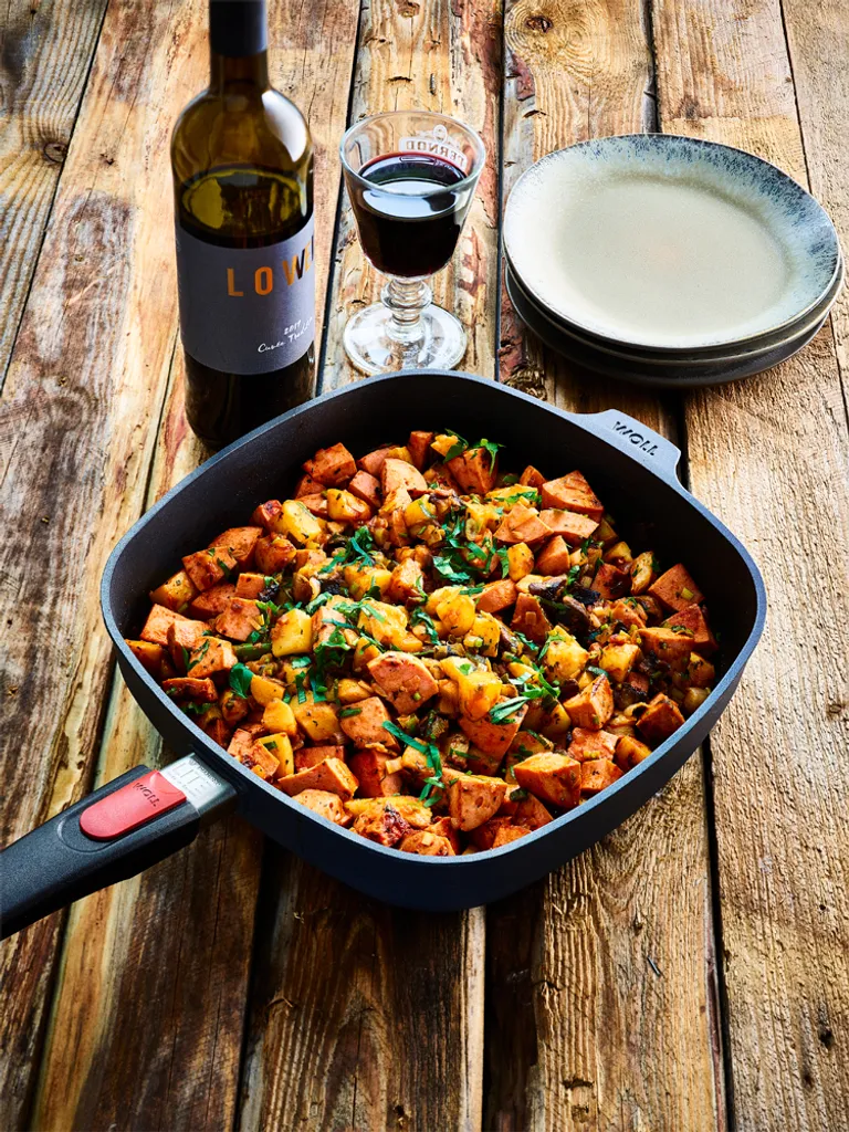 WOLL Induktionspfanne 22 X 22 Cm Quadratisch Mit Abnehmbarem Griff Diamond Lite, Antihaftbeschichtet 1622DPI 7 WOLL Induktionspfanne 22 X 22 Cm Quadratisch Mit Abnehmbarem Griff Diamond Lite, Antihaftbeschichtet 1622DPI – Bild 5