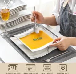 MALACASA, Serie Flora, Marmor Porzellan Tafelservice 24 Teiligen Set Kombiservice Geschirrset Mit 12 Speiseteller Und 12 Suppenteller Für 12 Personen 11 MALACASA, Serie Flora, Marmor Porzellan Tafelservice 24 Teiligen Set Kombiservice Geschirrset Mit 12 Speiseteller Und 12 Suppenteller Für 12 Personen -Kaufland Verkäufe f24680c375189f3132dfac133007cb0a 1