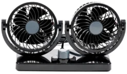 Auto Ventilator Doppellüfter ALL Ride, Vertikal Und Horizontal Einstellbar, 2 Leistungsstufen 8 Watt 15 Watt, 12 Volt