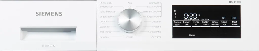 Siemens WT46G402, IQ500, Kondensations-Trockner, 9 Kg 15 Siemens WT46G402, IQ500, Kondensations-Trockner, 9 Kg – Bild 13