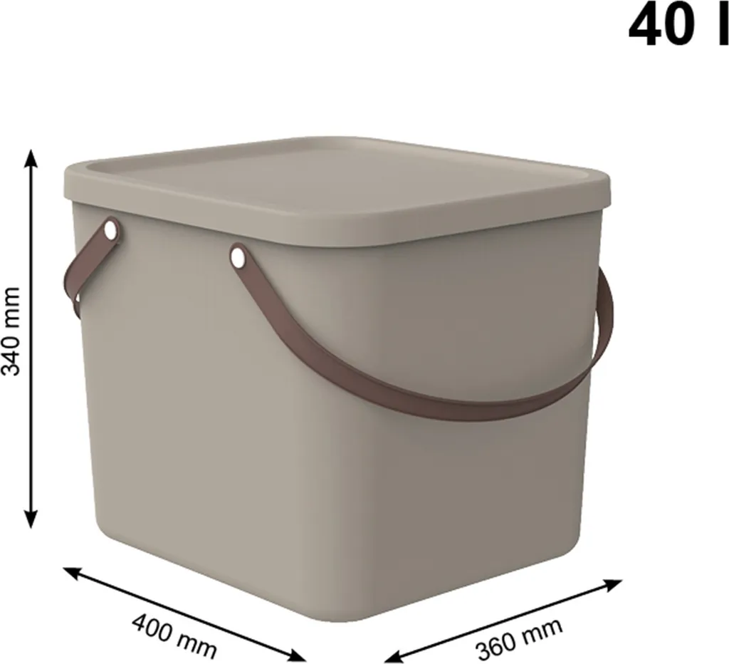 ROTHO Aufbewahrungssystem 40 L ALBULA, Farbe:Cappuccino 7 ROTHO Aufbewahrungssystem 40 L ALBULA, Farbe:Cappuccino – Bild 5