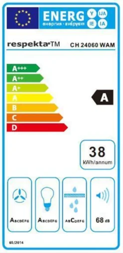 Dunstabzugshaube / Schräghaube Respekta CH 24060 WA 60cm Weiß -Kaufland Verkäufe f2db0b924bab1276089294f34abc1dba