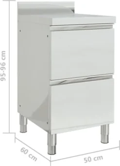 VIDAXL Möbel Gastro-Küchenschrank Mit 2 Schubladen Edelstahl 2023 -Kaufland Verkäufe f342f54d902a599c9edd2f0d6b355960