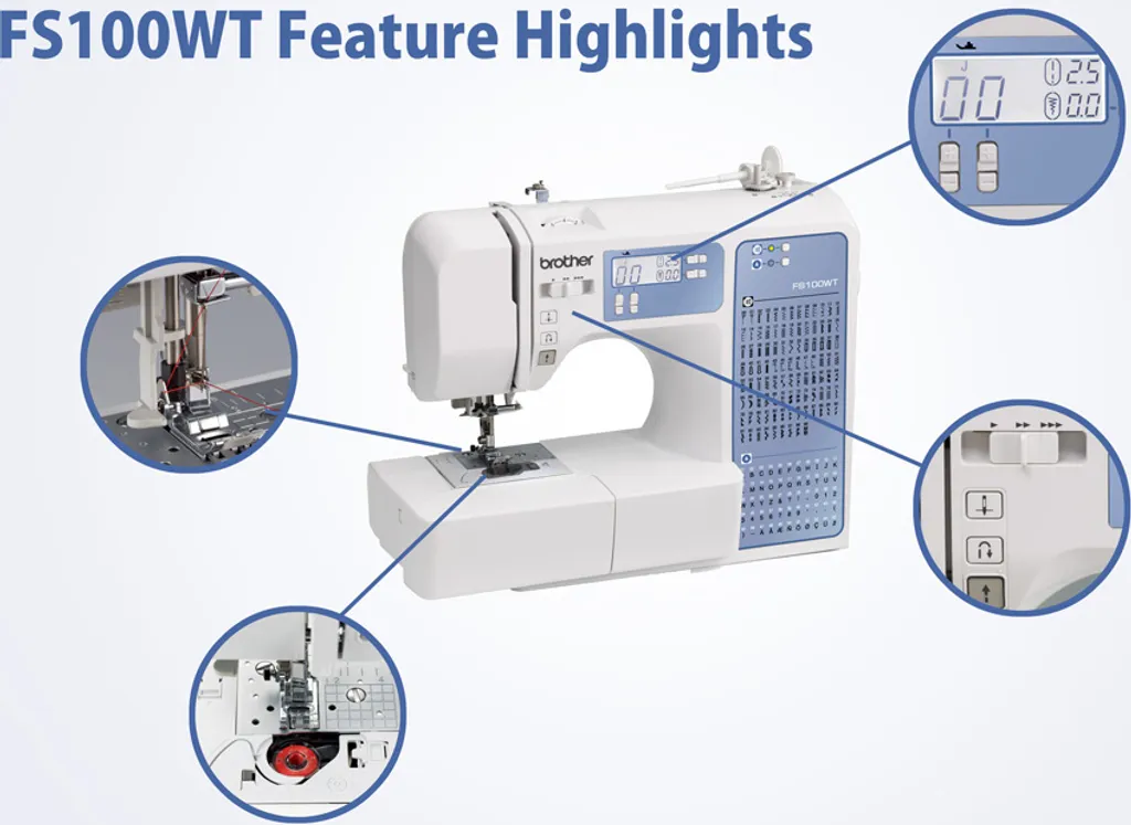 Nähmaschine Brother FS100WT 100W 6 Nähmaschine Brother FS100WT 100W – Bild 4