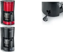 SEVERIN Kaffeemaschine KA 4817 TYPE 1.000 W Rot / Schwarz -Kaufland Verkäufe f38823b6bcaf29a633d5452564e723b5