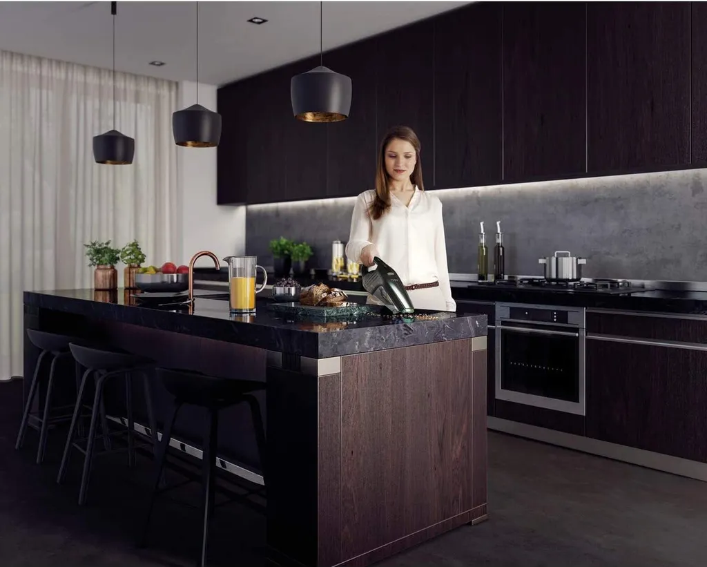 AEG HX6-23ÖKO Akku-Handstaubsauger Ohne Stiel (kabellos, Beutellos, 10,8 V Leistung, Mit Möbel-Bürste, Black Recycled) 4 AEG HX6-23ÖKO Akku-Handstaubsauger Ohne Stiel (kabellos, Beutellos, 10,8 V Leistung, Mit Möbel-Bürste, Black Recycled) – Bild 2