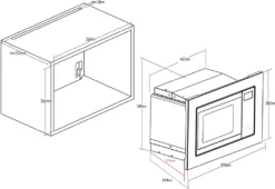 PKM Einbau Mikrowelle Microwellengerät Mikrowellenherd MW820-EBM Edelstahl 800 W -Kaufland Verkäufe f428e6c42937eeea06d91aa8ec593f2c