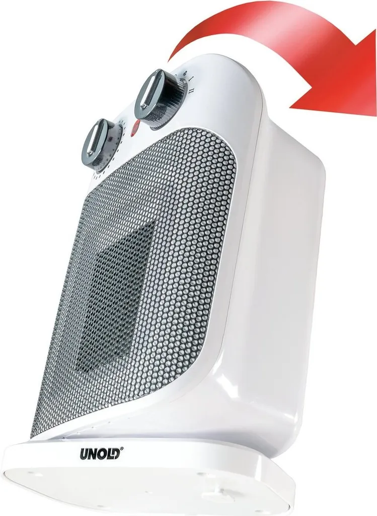 Unold Keramik-Heizlüfter IP21 Überhitzungsschutz 1.800 Watt 2 Stufen Oszillation 8 Unold Keramik-Heizlüfter IP21 Überhitzungsschutz 1.800 Watt 2 Stufen Oszillation – Bild 6