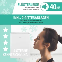 Bomann® Gefrierschrank, 42L Nutzinhalt, Mini Gefrierschrank Mit 2 Herausnehmbaren Gitterablagen, Gefrierschrank Mit Wechselbarem Türanschlag & Stufenloser Temperaturreglung - GB 7236 Weiß -Kaufland Verkäufe f461cb0533f674288aab73677bbbfe18