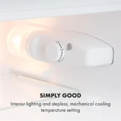 Klarstein Big Daddy Cool Kühl-Gefrier-Kombination , Fassungsvermögen: 87 Liter , Kühlschrank: 61 Liter , Gefrierschrank: 26 Liter , 2 Ebenen , Freezer-on-Top , Crisper-Fach Für Gemüse , Flaschenfach Bis 2 Liter , Weiß -Kaufland Verkäufe f48b9bd41a7847a91e3c5f003bdc9093