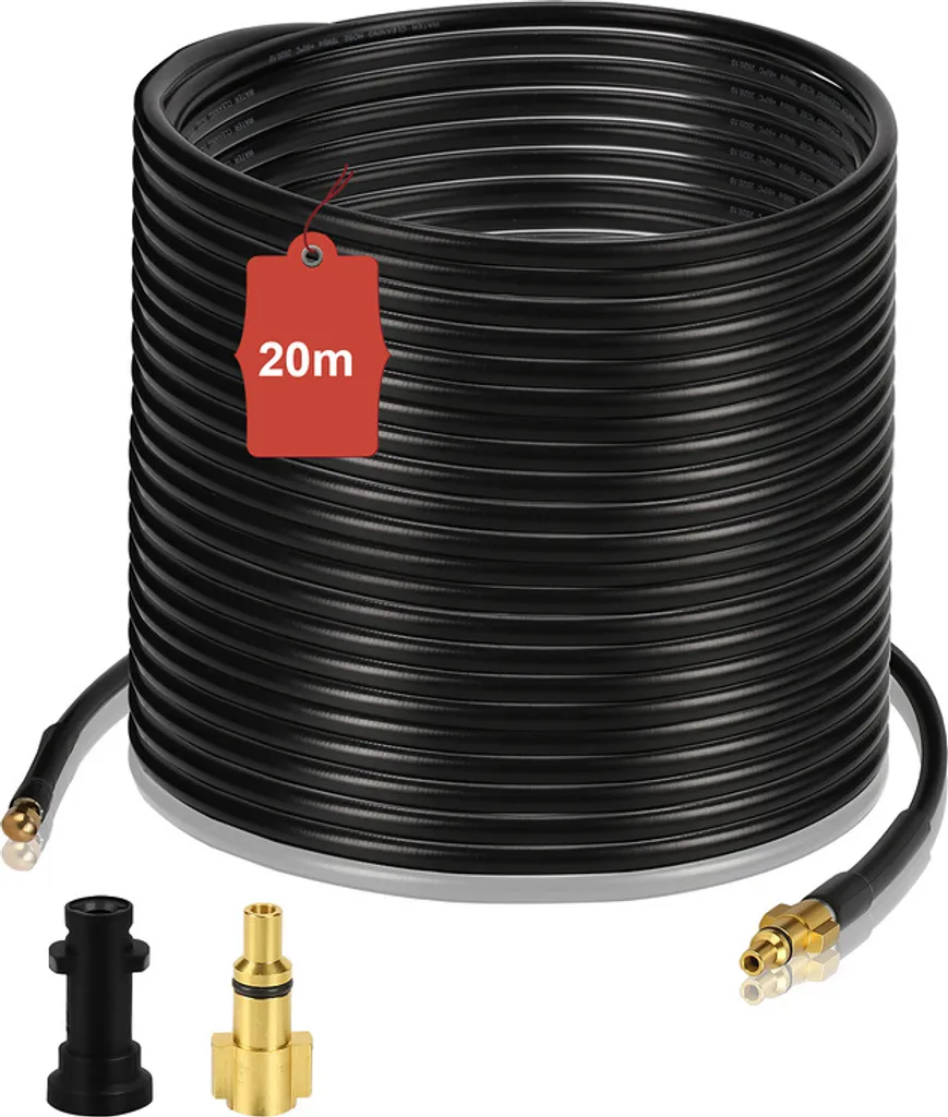 Wolketon 20m Rohrreinigungsschlauch Rohrreiniger Set Für Kärcher Kränzle K2 - K7 Hochdruckreiniger 3 Wolketon 20m Rohrreinigungsschlauch Rohrreiniger Set Für Kärcher Kränzle K2 - K7 Hochdruckreiniger