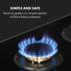 Klarstein Goldflame Domino Gaskochfeld , 2-flammig , Autark , 30 Cm , Einbau , Messing-Brenner , Erdgas/Propangas , Sicherheitsventile , Automatische Abschaltung , Topfträger Aus Gusseisen , Inkl. Schlauch Und Druckminderer , Glaskeramik Ø 8 Mm , Schwarz -Kaufland Verkäufe f4acf88dcaa04ad6d21c9ee507bf68d4