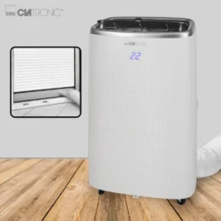 Clatronic Mobile Klimaanlage/Klimagerät (smart Home) CL 3750; Amazon Alexa & Google Assistant; 12.000 BTU/h 3in1 Kühlen, Mit Abluftschlauch; Fernbedienung; Weiß -Kaufland Verkäufe f4c23e8948fc44c0d74d7b03923ff018