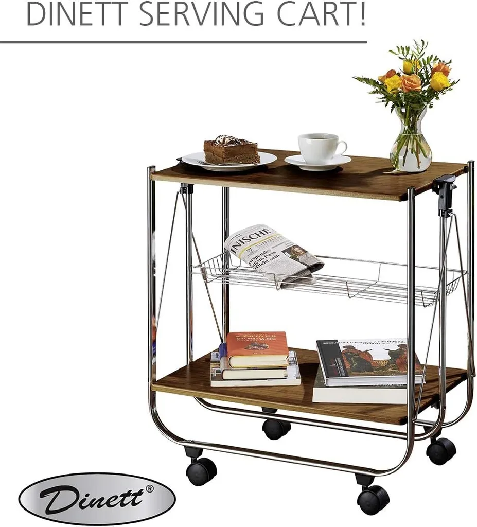 Wenko Servierwagen Dinett Deluxe Walnuss 17 Wenko Servierwagen Dinett Deluxe Walnuss – Bild 15