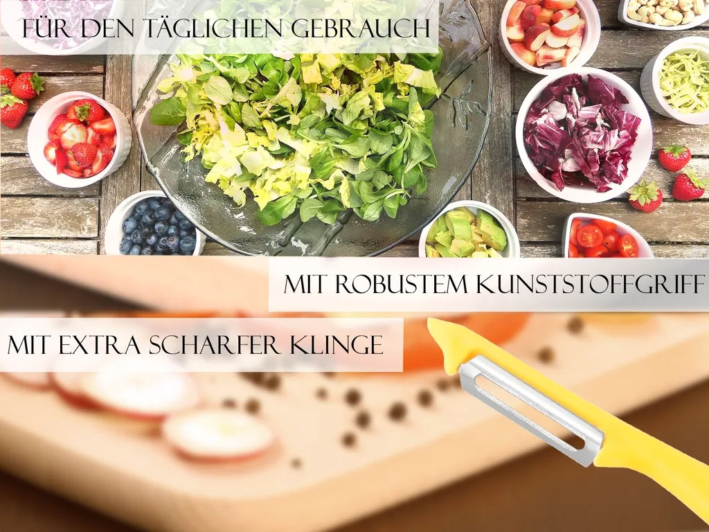 Sparschäler 2er Set Schäler Obst Gemüse Mit Rostfreier Scharfer Pendelklinge Universalschäler Für Rechts Und Linkshänder Allzweckschäler Zum Schälen Von Obst Gemüse Spülmaschinen Geeignet Gelb 7 Sparschäler 2er Set Schäler Obst Gemüse Mit Rostfreier Scharfer Pendelklinge Universalschäler Für Rechts Und Linkshänder Allzweckschäler Zum Schälen Von Obst Gemüse Spülmaschinen Geeignet Gelb – Bild 5