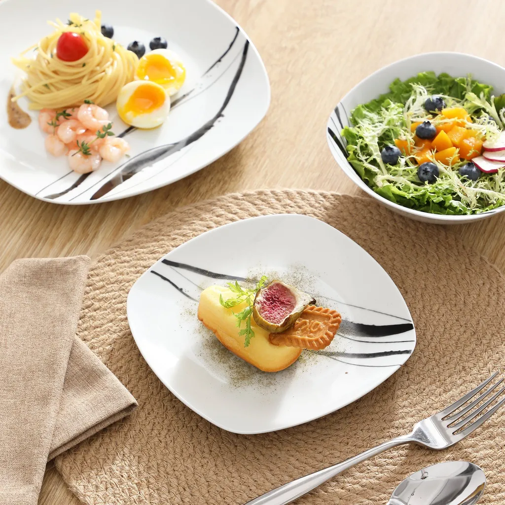 VEWEET Tafelservice 'Teresa' Aus Porzellan 20 Teilig, Geschirrset Beinhatlet Eierbecher, Kaffeetassen, Müslischalen, Dessertteller Und Flachteller, Geschirrservice Für 4 Personen 6 VEWEET Tafelservice 'Teresa' Aus Porzellan 20 Teilig, Geschirrset Beinhatlet Eierbecher, Kaffeetassen, Müslischalen, Dessertteller Und Flachteller, Geschirrservice Für 4 Personen – Bild 4