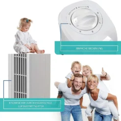 JUNG TVE21 Ventilator 76cm Weiss - Leise Turm-lüfter Lautstärke Max 48dbA, Turmventilator ENERGIESPAREND 0,05 KW/h,3 Stufen,75° Oszillierend Drehend [Energieklasse A+] -Kaufland Verkäufe f5e2b08482d616df9d0a3eea8216b182