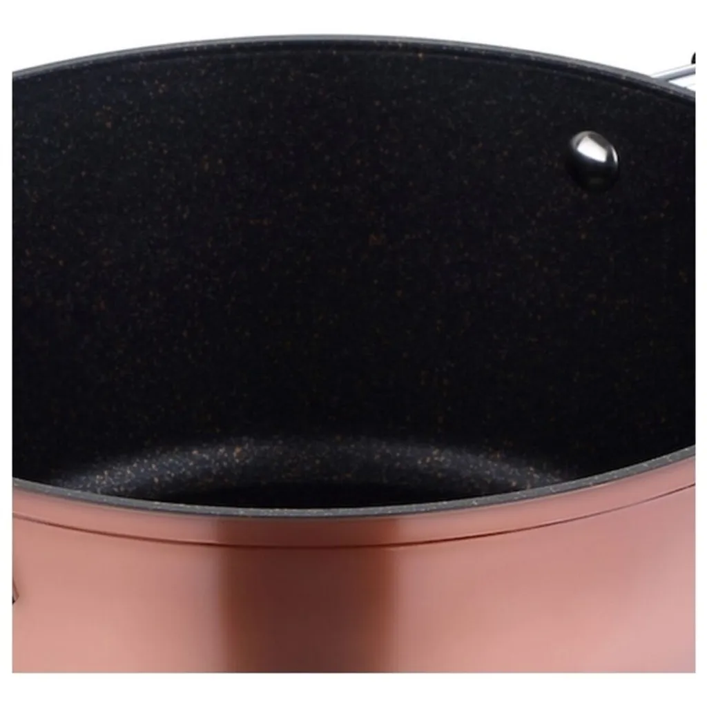 Topfset Bergner Pandora Kupfer Geschmiedetes Aluminium 5 Teilig 4 Topfset Bergner Pandora Kupfer Geschmiedetes Aluminium 5 Teilig – Bild 2