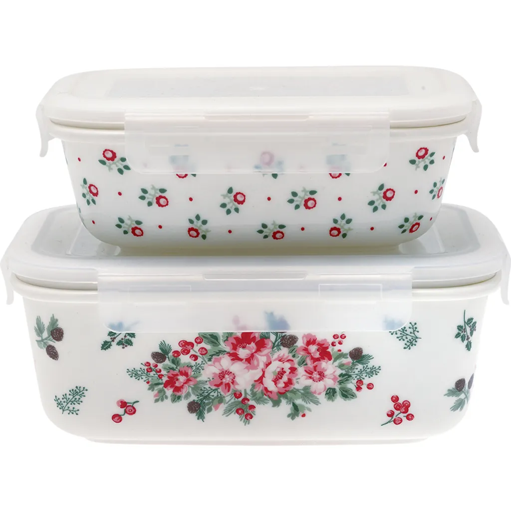 Greengate Dosen CHARLINE Weiß Mit Deckel 2er Set Vorratsdosen Aufbewahrungsdosen 4 Greengate Dosen CHARLINE Weiß Mit Deckel 2er Set Vorratsdosen Aufbewahrungsdosen – Bild 2