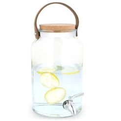 Navaris Getränkespender 5,6 Liter Aus Glas - Mit Zapfhahn Aus Edelstahl Und Kork Deckel - Wasserspender Glasbehälter Für Kalte Getränke -Kaufland Verkäufe f6b930c6c13236d661e140bda2f31f47