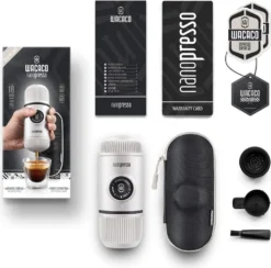 WACACO Nanopresso Tragbare Espressomaschine, Mit Nanopresso-Etui, Upgrade-Version Von Minipresso, Reisekaffeemaschine, Kaffee-To-Go, Manuell Betrieben, Weiß, Nachhaltig 11 WACACO Nanopresso Tragbare Espressomaschine, Mit Nanopresso-Etui, Upgrade-Version Von Minipresso, Reisekaffeemaschine, Kaffee-To-Go, Manuell Betrieben, Weiß, Nachhaltig -Kaufland Verkäufe f71d7ea87404288253699e43b207f313