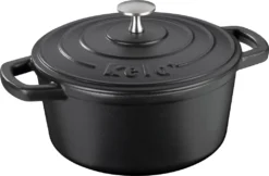 Kela Backform Mit Einem Deckel Calido 21 Cm Schwarzer KL-12470