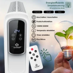 KESSER® Konvektor Elektrische Heizung ECO 2500W Heizkörper Elektroheizung Standheizung Energiesparend Display WiFi App & Fernbedienung Touchscreen - Mobil Radiator 24h Timer Thermostat, Farbe:Weiß 19 KESSER® Konvektor Elektrische Heizung ECO 2500W Heizkörper Elektroheizung Standheizung Energiesparend Display WiFi App & Fernbedienung Touchscreen - Mobil Radiator 24h Timer Thermostat, Farbe:Weiß -Kaufland Verkäufe f94df7e64097c9e29e07ece0ccbed76f