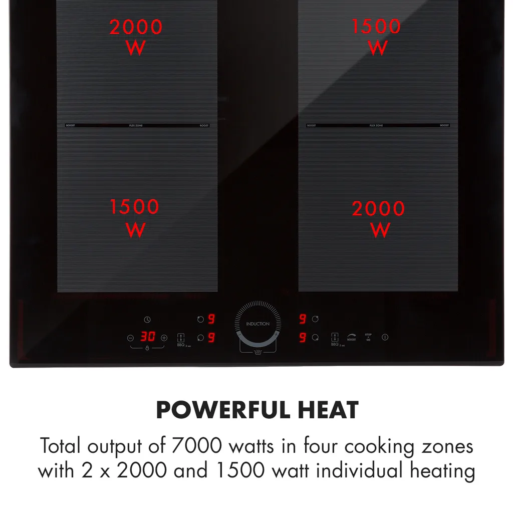 Delicatessa 60 Einbaukochfeld Induktion 4 Zonen 7000W Glaskeramik 6 Delicatessa 60 Einbaukochfeld Induktion 4 Zonen 7000W Glaskeramik – Bild 4