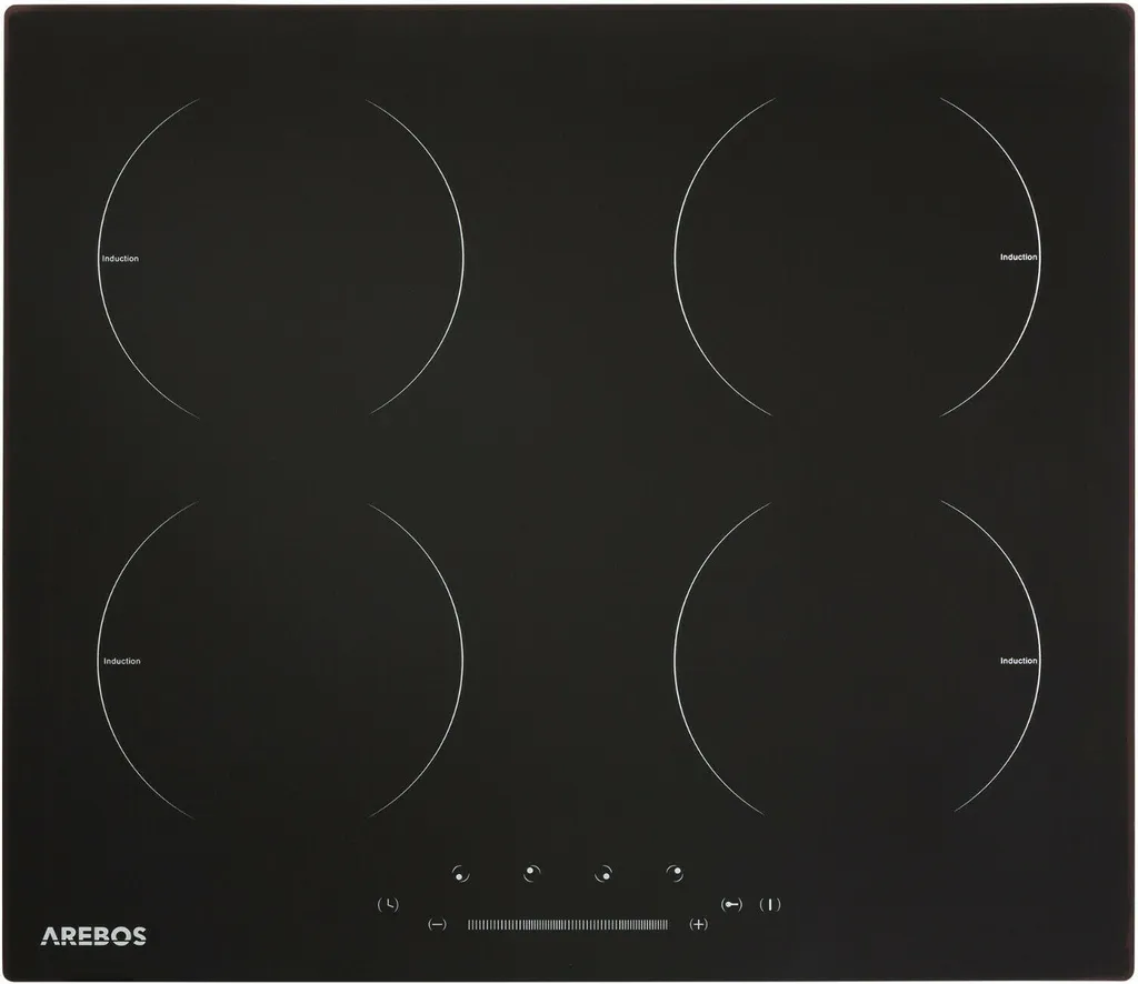 AREBOS Induktionskochfeld, 6000 W, 4 Kochfelder, 59 Cm, Autark, Mit Sensor Touch, Timer, Kindersicherung, Überhitzungsschutz, Autoabschaltung 4 AREBOS Induktionskochfeld, 6000 W, 4 Kochfelder, 59 Cm, Autark, Mit Sensor Touch, Timer, Kindersicherung, Überhitzungsschutz, Autoabschaltung – Bild 2