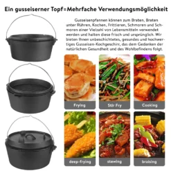 Mucola Gusseisen Feuertopf Gusstopf Inkl. Deckelgriff 2in1 Kochtopf & Pfanne 9,0L Dutch Oven Potjie Camping Kochgeschirr 16 Mucola Gusseisen Feuertopf Gusstopf Inkl. Deckelgriff 2in1 Kochtopf & Pfanne 9,0L Dutch Oven Potjie Camping Kochgeschirr -Kaufland Verkäufe fae5697d41ba5c6555f218332c6bf0d8