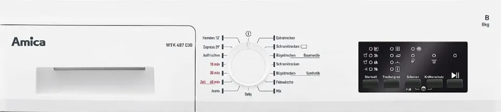 Amica - WTK 487 030 - Kondenstrockner - 8 Kg 4 Amica - WTK 487 030 - Kondenstrockner - 8 Kg – Bild 2