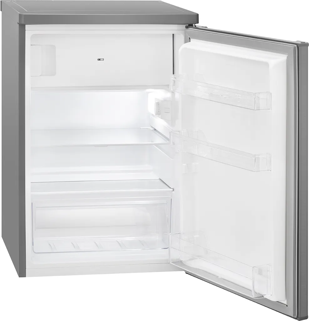Bomann Kühlschrank Mit Gefrierfach Freistehend (109L) Leise Mit Kühl- Und Gefrierfach, Stand-Kühlschrank Mit Gefrierfach, Kühlkombination Fridge Mit LED Beleuchtung, KS 7248 Inox 8 Bomann Kühlschrank Mit Gefrierfach Freistehend (109L) Leise Mit Kühl- Und Gefrierfach, Stand-Kühlschrank Mit Gefrierfach, Kühlkombination Fridge Mit LED Beleuchtung, KS 7248 Inox – Bild 6